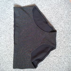 Black and glitter XL Hiphugger Victoria's Secret panties